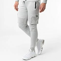 Top 10 😉 Ensemble Jogging T-866 Gris Chiné de Classic Series ⭐ -HautStyle Boutique classic series 299952 T 866 LIGTH GREY 20220127T155221 04