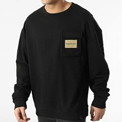Remise 👏 Sweat Crewneck AW21-COLL-02-023 Noir de Classic Series 🛒