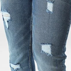 Le moins cher 🌟 Jean Slim Mr Red Destroy Bleu Denim de Classic Series 🎁 -HautStyle Boutique classic series 301359 DP 3 2020 019 076 20220204T154552 02