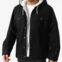 Le moins cher ✔️ Veste Jean Capuche AW21-COLL-2-026 Noir de Classic Series ✔️ -HautStyle Boutique classic series 301699 AW21 COLL 2 026 001 20220207T155600 03