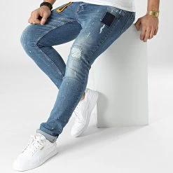 Grosses soldes 🌟 Jean Slim 59-12A Bleu Denim de Classic Series 😀 -HautStyle Boutique classic series 302374 2021 59 12A 20220208T161905 03