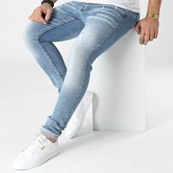 Coupon 🎉 Jean Slim 002 Bleu Wash de Classic Series ❤️ -HautStyle Boutique classic series 302396 002 20220208T160703 03
