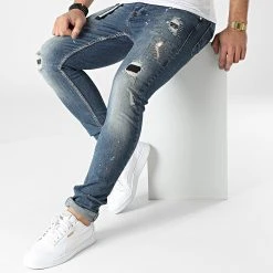 Meilleur prix 🎁 Jean Slim 60-17A Bleu Wash de Classic Series 🔔 -HautStyle Boutique classic series 302417 2021 60 17A 20220208T160611 03