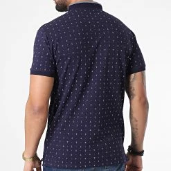 Promo 🥰 Polo A Manches Courtes PL-039 Bleu Marine de Classic Series ⭐ -HautStyle Boutique classic series 304101 PL 039 NAVY 20220222T160034 04