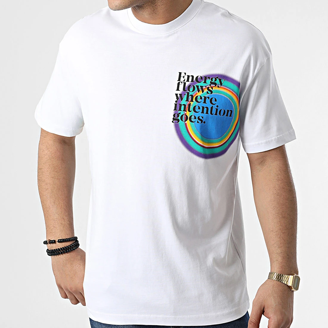 Le moins cher ✨ Tee 😀 Shirt G22-563 Blanc de Classic Series 💯 5 Le moins cher ✨ Tee 😀 Shirt G22-563 Blanc de Classic Series 💯 – Image 3