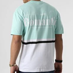 Grosses soldes 🔔 Tee Shirt G22-572 Blanc Turquoise de Classic Series 🧨 -HautStyle Boutique classic series 304693 G22 572 MINT BEYAZ 20220222T154411 04