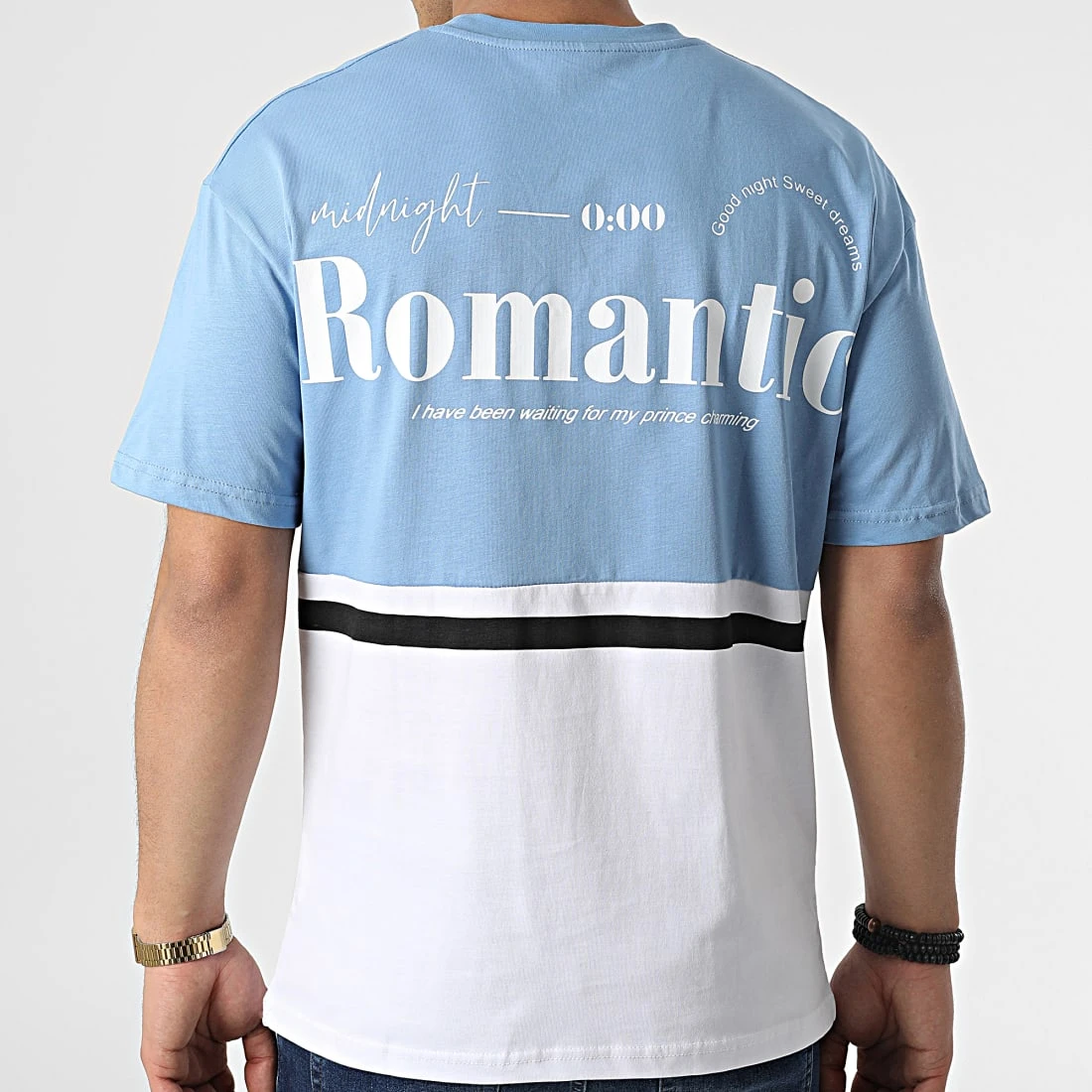 Coupon 🛒 Tee 🔔 Shirt G22-572 Bleu Clair Blanc de Classic Series ⭐ 6 Coupon 🛒 Tee 🔔 Shirt G22-572 Bleu Clair Blanc de Classic Series ⭐ – Image 4