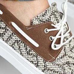 Vente flash 👍 Chaussures Pas KT10 Marron de Classic Series 🔥 -HautStyle Boutique classic series 306854 PAS KT10 STRIPED 20220307T160034 02