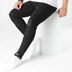 Bon marché ⭐ Jean Skinny DHZ-3603 Noir de Classic Series 😀 -HautStyle Boutique classic series 307032 DHZ 3603 1 SIYAH DENIM 20220304T160813 02