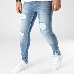 Vente flash 🤩 Jean Skinny DHZ-3748 Bleu Denim de Classic Series ❤️