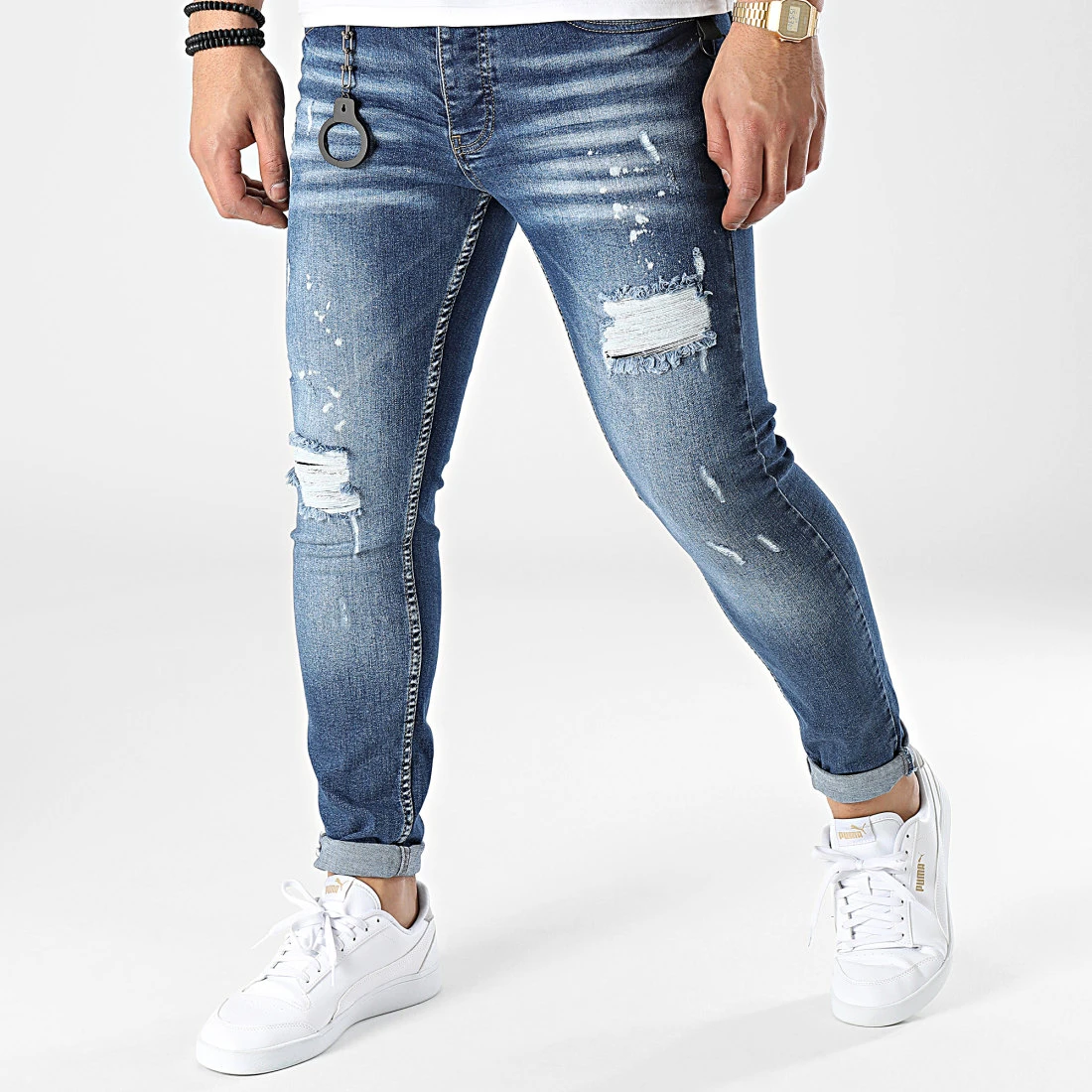 Promo ✔️ Jean Slim DHZ-3580 Bleu Denim de Classic Series 👏 3 Promo ✔️ Jean Slim DHZ-3580 Bleu Denim de Classic Series 👏