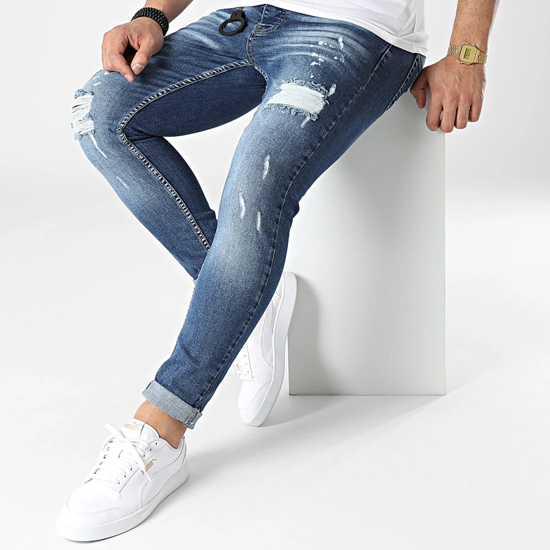 Promo ✔️ Jean Slim DHZ-3580 Bleu Denim de Classic Series 👏 5 Promo ✔️ Jean Slim DHZ-3580 Bleu Denim de Classic Series 👏 – Image 3