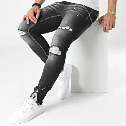 Tout neuf 🛒 Jean Slim DHZ-3699 Noir de Classic Series 🎉 -HautStyle Boutique classic series 307142 DHZ 3699 1 SIYAH 20220304T151859 03