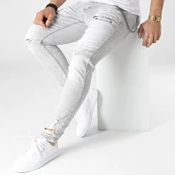 Meilleure affaire 🎁 Jean Skinny DHZ-3683 Gris de Classic Series ⭐ -HautStyle Boutique classic series 307210 DHZ 3683 2 A FUME 20220304T161024 02