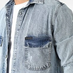 Sortie 🧨 Surchemise Jean DHG-3710 Bleu Denim de Classic Series 🎁 -HautStyle Boutique classic series 307241 DHG 3710 A MAVI 20220304T151031 02