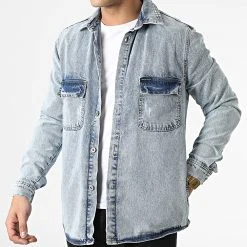 Sortie 🧨 Surchemise Jean DHG-3710 Bleu Denim de Classic Series 🎁 -HautStyle Boutique classic series 307241 DHG 3710 A MAVI 20220304T151033 03