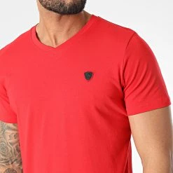 Sortie ❤️ Tee 🧨 Shirt Col V 2820 Rouge de Classic Series ✔️ -HautStyle Boutique classic series 307273 2820 RED 20220303T161950 02