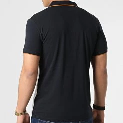 Nouveau ✔️ Polo Manches Courtes 20315 Blanc Bleu Marine de Classic Series ⭐ -HautStyle Boutique classic series 307302 20315 WHITE 20220304T145640 04