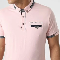 Vente flash 🛒 Polo Manches Courtes 3911 Rose de Classic Series ⌛ -HautStyle Boutique classic series 307310 3911 PINK 20220304T150005 02
