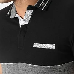 Coupon ⌛ Polo Manches Courtes 20237 Noir Gris Anthracite Chiné de Classic Series 😍 -HautStyle Boutique classic series 307336 20237 BLACK 20220304T145926 02