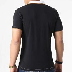 Grosses soldes 😍 Polo Manches Courtes 20285 Blanc Noir de Classic Series 🧨 -HautStyle Boutique classic series 307339 20285 WHITE 20220304T145325 04