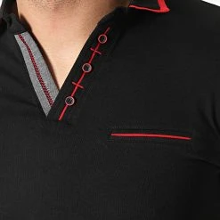 Remise 👏 Polo Manches Courtes 20285 Noir Blanc de Classic Series 🛒 -HautStyle Boutique classic series 307353 20285 BLACK 20220304T145216 02