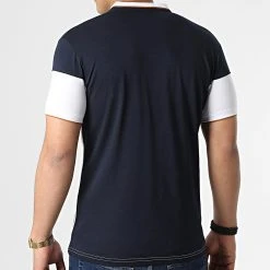 Tout neuf 🧨 Polo Manches Courtes 20179 Blanc Bleu Marine de Classic Series 🔔 -HautStyle Boutique classic series 307373 20179 WHITE 20220304T145709 04