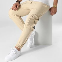 Le moins cher 💯 Pantalon Cargo G22-639 Beige de Classic Series 🤩 -HautStyle Boutique classic series 307387 G22 639 BEJ 20220304T151629 03