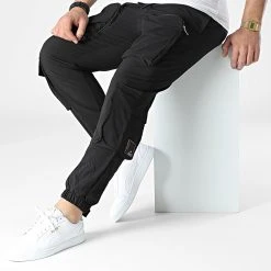 Nouveau 🥰 Pantalon Cargo G22-637 Noir de Classic Series ⭐ -HautStyle Boutique classic series 307399 G22 637 SIYAH 20220408T113751 03