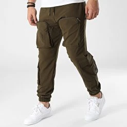Le moins cher 🔔 Pantalon Cargo G22-637 Vert Kaki de Classic Series ✔️