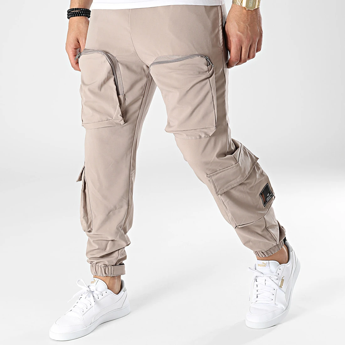 Budget 😍 Jogger Pant G22-637 Taupe de Classic Series 😍 3 Budget 😍 Jogger Pant G22-637 Taupe de Classic Series 😍