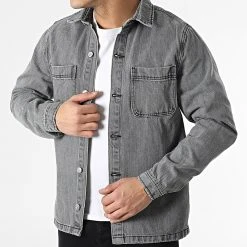 Promo ❤️ Surchemise DP3007 Gris de Classic Series 💯