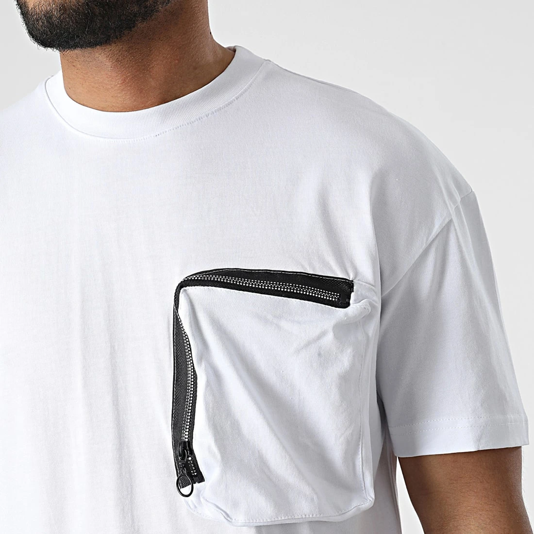 Meilleure affaire ✔️ Ensemble Tee 😉 Shirt A Poche Poitrine Et Short Jogging G22-632 Blanc de Classic Series 👍 4 Meilleure affaire ✔️ Ensemble Tee 😉 Shirt A Poche Poitrine Et Short Jogging G22-632 Blanc de Classic Series 👍 – Image 2