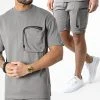 Top 10 ✨ Ensemble Tee 💯 Shirt A Poche Poitrine Et Short Jogging G22-632 Gris de Classic Series 🥰 -HautStyle Boutique classic series 308359 G22 632T GRI 20220310T155226 01