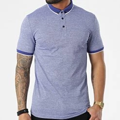 Grosses soldes 👏 Polo A Manches Courtes 1713 Bleu Chiné de Classic Series ⭐ -HautStyle Boutique classic series 309233 ERS 1713 LACIVERT 20220317T154802 03