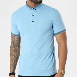 Meilleure affaire ⭐ Polo A Manches Courtes 1095 Bleu Clair de Classic Series 😉