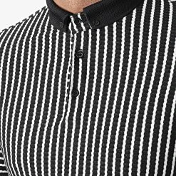 Acheter 👏 Polo A Manches Courtes 1750 Noir Blanc de Classic Series 😍 -HautStyle Boutique classic series 309247 ERS 1750 EKRU SIYAH 20220318T160512 02