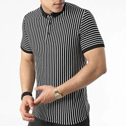 Acheter 👏 Polo A Manches Courtes 1750 Noir Blanc de Classic Series 😍 -HautStyle Boutique classic series 309247 ERS 1750 EKRU SIYAH 20220318T160513 03