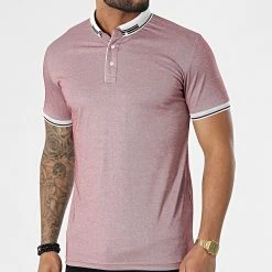 Meilleure vente âš Polo A Manches Courtes 1041 Bordeaux Chiné de Classic Series â