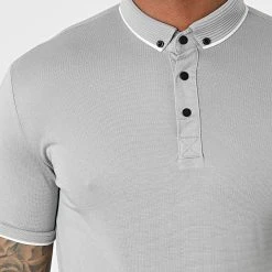 Sortie 👍 Polo A Manches Courtes 1723 Gris de Classic Series ⭐ -HautStyle Boutique classic series 309259 ERS 1723 GRI 20220317T153400 02