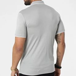 Sortie 👍 Polo A Manches Courtes 1723 Gris de Classic Series ⭐ -HautStyle Boutique classic series 309259 ERS 1723 GRI 20220317T153403 04