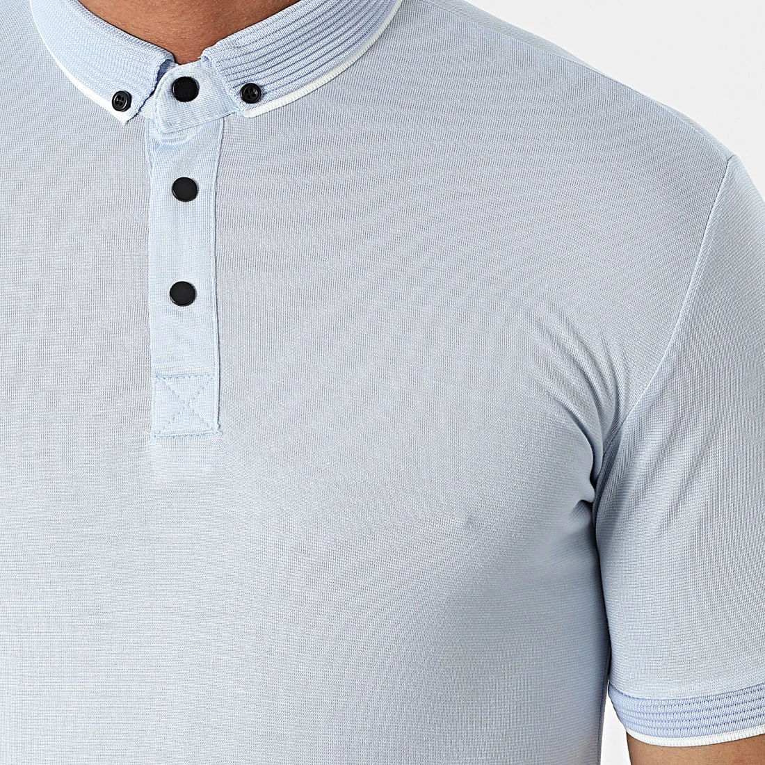 De gros ❤️ Polo A Manches Courtes 1723 Bleu Clair de Classic Series ✔️ 4 De gros ❤️ Polo A Manches Courtes 1723 Bleu Clair de Classic Series ✔️ – Image 2