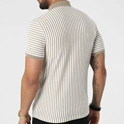 Le moins cher 🛒 Polo A Manches Courtes 1750 Blanc Beige de Classic Series ✨ -HautStyle Boutique classic series 309264 ERS 1750 BEJ EKRU 20220317T152945 04