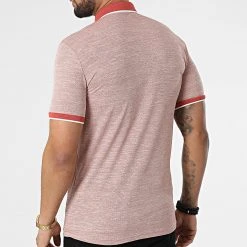 Promo ⭐ Polo A Manches Courtes 1713 Rouge Brique Chiné de Classic Series 👏 -HautStyle Boutique classic series 309280 ERS 1713 KIREMIT 20220317T153253 04