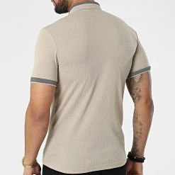 Meilleur prix 👍 Polo A Manches Courtes 1095 Beige de Classic Series 💯 -HautStyle Boutique classic series 309281 ERS 1095 BEJ 20220317T153027 04