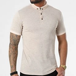 Meilleure vente ⌛ Polo A Manches Courtes 1095 Beige Chiné de Classic Series 🥰 -HautStyle Boutique classic series 309282 ERS 1095 BEJ MELANJ 20220317T153042 03