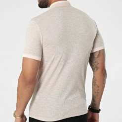 Meilleure vente ⌛ Polo A Manches Courtes 1095 Beige Chiné de Classic Series 🥰 -HautStyle Boutique classic series 309282 ERS 1095 BEJ MELANJ 20220317T153044 04