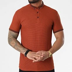 Remise ❤️ Polo A Manches Courtes 1070 Rouge Brique de Classic Series 🎉 -HautStyle Boutique classic series 309285 ERS 1070 KIREMIT 20220317T154214 03