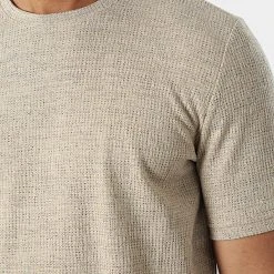 Meilleur prix ✨ Tee 🧨 Shirt 1258 Beige Chiné de Classic Series ✔️ -HautStyle Boutique classic series 309292 ERS 1258 BEJ 20220317T153055 02