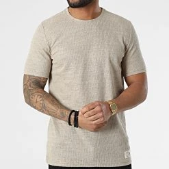 Meilleur prix ✨ Tee 🧨 Shirt 1258 Beige Chiné de Classic Series ✔️ -HautStyle Boutique classic series 309292 ERS 1258 BEJ 20220317T153057 03